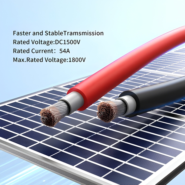 H1Z2Z2-K 6mm2 4mm2 10mm2 PV Cable Copper Wire Waterproof for Solar Panel DC Power Cable 10AWG 2.5mmSolar Dc Cable