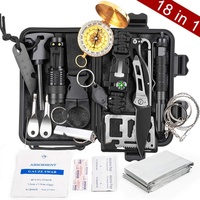 Hongrui pochette tactique et portable Camping Mini petit secourisme multifonction d'urgence médicale Gadgets de survie en plein air