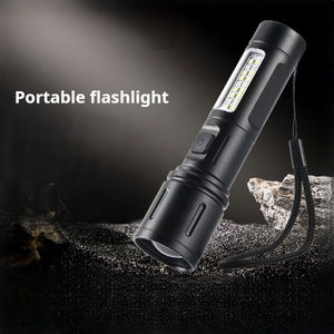 Bán hàng nóng ngoài trời 18650 trắng Laser Hợp kim nhôm TYPE-C có thể sạc lại đầu có thể thu vào <span class=keywords><strong>Led</strong></span> đèn pin - Product Image 6