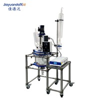 Reactor Homogeneizador Ultrasónico de Síntesis Química de Laboratorio de 20L y 28KHz, Reactor de Vidrio con Cámara Ultrasónica, Precio de Fábrica