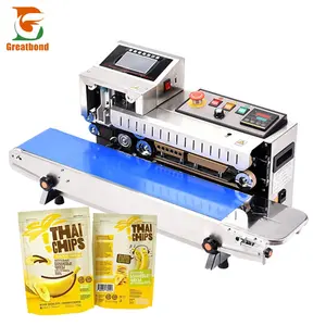 FR-1600 Good Quality Wholesale Durable Food Band Sealer Pouch Bags Heat Intelligent Printing Code Inkjet Printer Sealing Machine