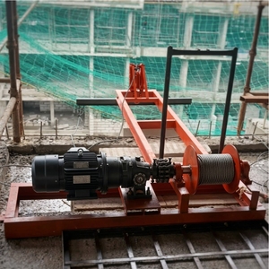 Mini Construction Lift Machine Electric Material Hoist <b>Builder</b> Lift with Wire Rope Drum for Building Site Lifting Equipment - Product Image 1