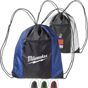 Factory Wholesale Waterproof Polyester <b>Drawstring</b> Bag Small Casual <b>Drawstring</b> <b>Backpack</b> Bag with Zipper - Product Image 4