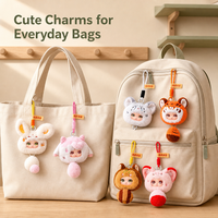 Jouet pendentif en peluche créatif série d'animaux mignons boîtes cadeaux de poupée porte-clés en peluche jouet en peluche tendance