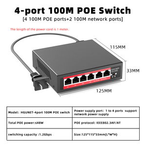 Nhà máy trực tiếp <span class=keywords><strong>PoE</strong></span> chuyển đổi 48V <span class=keywords><strong>10</strong></span>/<span class=keywords><strong>100M</strong></span> <span class=keywords><strong>4</strong></span> 2 cổng <span class=keywords><strong>PoE</strong></span> chuyển đổi cho IP máy ảnh và hệ thống CCTV <span class=keywords><strong>Ethernet</strong></span> chuyển đổi - Product Image 5