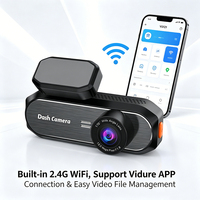 VIEVGUARB VS121 Cámara para Coche con Grabación de Vídeo, Monitor de Estacionamiento, Grabación en Bucle, Visión Nocturna, Sensor G, Control por App, WiFi, GPS, Doble Lente