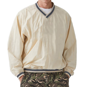 Sudadera de Punto con Cuello en V, Estilo Informal, Teñida Anudada, para Otoño, Talla Grande, Impermeable, para Hombre - Product Image 1