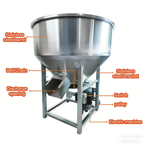 Mezclador Espiral Automático de Acero Inoxidable Industrial de Alta Eficiencia para Ganado, Alta Productividad, Mezcla Rápida de Pasto Pequeño - Product Image 5
