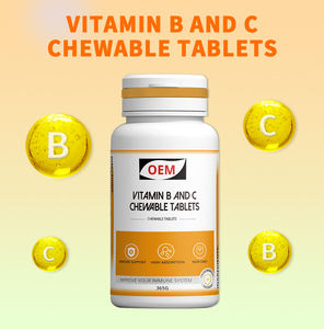 Tabletas Masticables de Vitaminas <span class=keywords><strong>B</strong></span> y C al por Mayor, Tabletas Multivitamínicas Masticables con <span class=keywords><strong>Componentes</strong></span> Principales: <span class=keywords><strong>Complejo</strong></span> <span class=keywords><strong>B</strong></span> y Vitamina C - Product Image 6