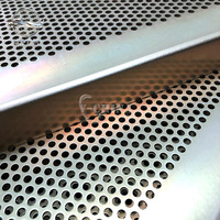 Tôle perforée en acier inoxydable, aluminium galvanisé, à trous carrés ou ronds, robuste, thermolaquée, pour ventilation, DIY