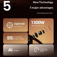 E06S Traduction IA intelligente transfrontalière pour lunettes, contrôle tactile, caméra 13MP, fonctions musique et photo, protection UV