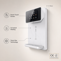 Water Dispenser Water Purifier No Tank Design 2200W Thick Film Instant Heating Pipeline Smart Touch Screen 4 Volume Levels