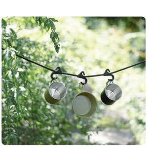 Corde élastique à quatre griffes pour rangement extérieur, sangle de fixation pour <span class=keywords><strong>camping</strong></span>-<span class=keywords><strong>car</strong></span>, corde de fixation pour bagages, corde à linge, accessoire de rangement - Product Image 6