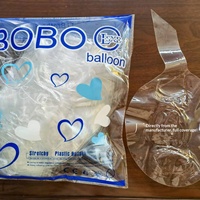 Lot de ballons Boing non extensibles approuvés par les influenceurs - Version brillante, tailles 18/20/24/36 pouces ; Ballons Boing transparents
