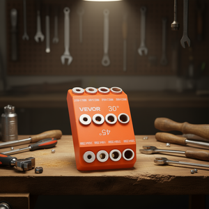 Guide de perçage Vevor, outil de perçage de précision portable à 30 et 45 degrés pour le travail du bois et du métal sur établi - Product Image 2
