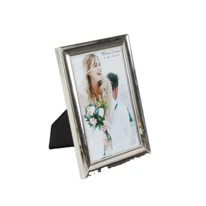 Moldura para fotos Jinnhome, moldura de metal para decoração de mesa, suporte personalizado para fotos, moldura de vidro artesanal