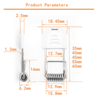 Facile à installer clip de plafonnier ressort lampe à led clip à ressort usine de fabrication fil d'acier au carbone downlight clip d'oreille