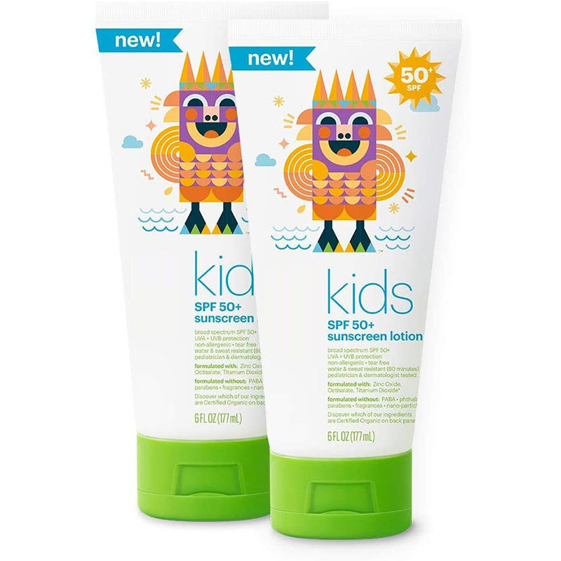 Органические Детские Запах Бесплатная солнцезащитный крем для лица SPF50 177 мл