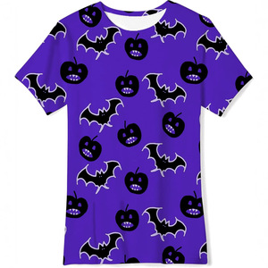 Camiseta informal <span class=keywords><strong>de</strong></span> manga corta para niños, divertida <span class=keywords><strong>noche</strong></span> <span class=keywords><strong>de</strong></span> Halloween, estampado Digital 3D, murciélago del diablo, maravillosa <span class=keywords><strong>travesura</strong></span> alegre para niños - Product Image 5
