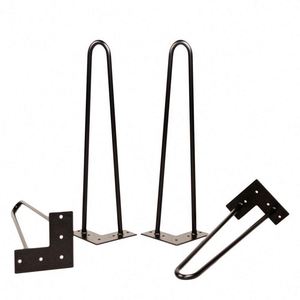 Wekis Home Modern Metal Hairpin <b>Leg</b> for Furniture for Coffee <b>Tables</b> Dining Kitchen Hotel Living Room Home Office Use - Product Image 1