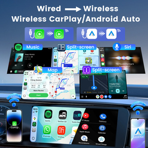อะแดปเตอร์ CarPlay สำหรับ Apple แบบไร้สาย รองรับ Android Auto และ Carlinkit พร้อมพอร์ตคู่ ควบคุมด้วยเสียง Siri ใช้งานได้กับแอปต่างๆ มากมาย - Product Image 3