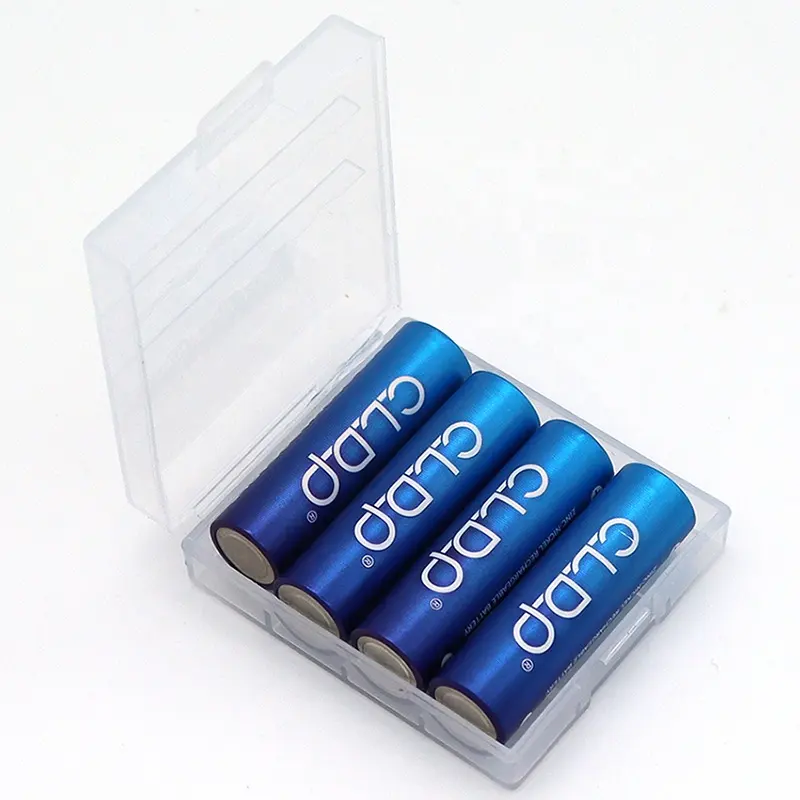 Precio barato de alta calidad 1,5 V 1,6 V AA y AAA batería recargable con pequeña caja de protección de almacenamiento de plástico