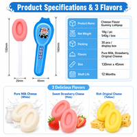 Bonbons à la pectine en forme de dessins animés, multicolores, au goût sucré, sans sucre ajouté, emballés en sachet