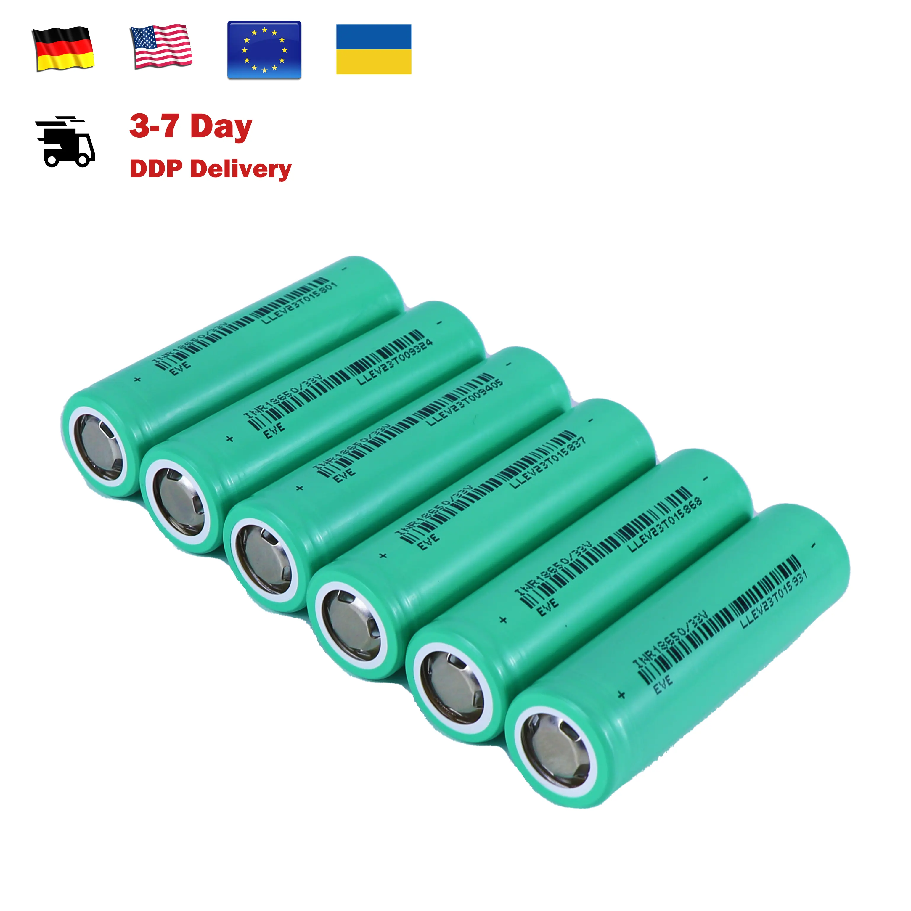 100pcs Giá rẻ nhất 20A 2550 2600 mAh 30A 3400 3500mAh tế bào có thể sạc lại 3500mAh pin lithium 18650