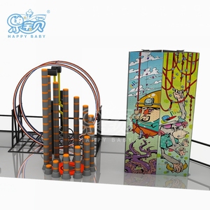 Mur d'escalade commercial intérieur pour parc à thème, structure de jeu pour enfants avec toboggan – Vente chaude - Product Image 5