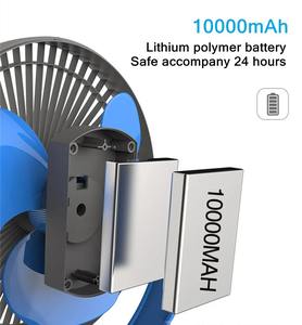 Ventilador Eléctrico Inalámbrico USB Recargable para Mesa de Casa, Habitación, con Batería de 10000mAh, Portátil para Viajes al Aire Libre, con Clip para Techo, 4 Velocidades Ajustables - Product Image 6