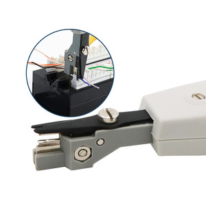 Pinza crimpadora de cables RH de 23 AWG con entrada frontal, herramienta de crimpado de grado industrial con mango de plástico - Product Image 1