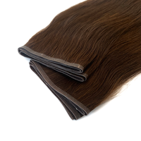 Extensions de cheveux vierges de haute qualité, double trame, lisses, qualité Remy supérieure, cuticules alignées, trame double cousue à la machine, 50g/pièce