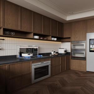 Cuisine complète en laque mate de luxe avec éclairage LED intégré pour projet de rénovation de cuisine haut de gamme résidentielle - Product Image 1