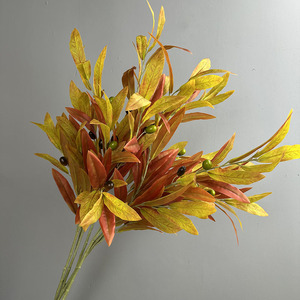 Rami d'Ulivo Artificiali Stampati in 3D con Frutti, 110cm, Stelo d'Ulivo Finto per Composizioni Floreali, Decorazioni per Casa e Tavola - Product Image 2