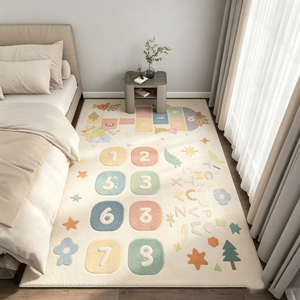 0314 Tier-Cartoon Kinder-Spielmatte <span class=keywords><strong>Gro</strong></span>ß<span class=keywords><strong>e</strong></span> Weiche <span class=keywords><strong>Krabbeldecke</strong></span> Teppich Bodenmatte Kinderzimmer Schlafzimmer Teppiche Matte - Product Image 1