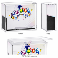 Boîte de présentation en acrylique pour Elite Trainer Box avec couvercle magnétique, protection UV, étui transparent pour collection TCG