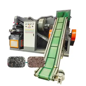 Waste scrap electric metal cable wire copper separating recycling machine