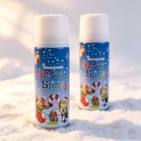 Nouveau spray de neige artificielle de Noël en forme d'ours de 250 ml pour vitres, bouquets de fleurs, fêtes de fin d'année, décorations d'hiver