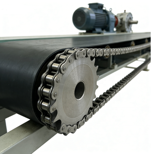 Pignon de transmission en acier au carbone et ensemble chaîne 16A 20A, pignon à chaîne à rouleaux 10 dents pour ligne de convoyeur - Product Image 1