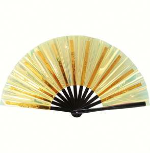 Éventail pliant en bambou personnalisé avec logo imprimé pour mariage, produit artisanal en bambou, vente en gros - Product Image 1