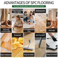 Suelo de PVC SPC Humid Island Harbour, Resistente a las Termitas, Impermeable, Rígido, Resistente al Sal, para Zonas Costeras, Residenciales, Comerciales y Centros Comerciales