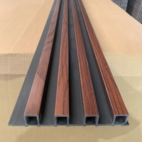 Panneau mural en fibre de bambou en bois et plastique imperméable à l'eau 780 g/mètre 3M bâtiment cannelé 3D PVC WPC panneaux intérieurs fond décoratif