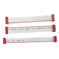 1,27mm Red Micro Match 8-poliges IDC-Kabel PVC 28AWG Flat für Automobil anwendungen