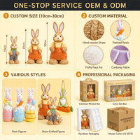 Décoration de Pâques en forme de lapin floqué coloré, très vendue, pour la maison et les tables de magasin, ornements personnalisés, nouveau lapin de Pâques