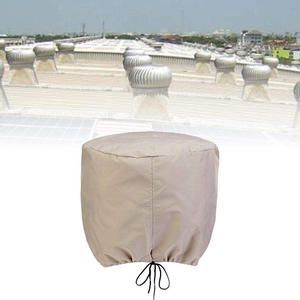 Cubierta para ventilador de techo Zuoya, 51x51cm, tela Oxford 420D, protección contra el polvo, fijación con tornillos, negro y blanco roto - Product Image 2