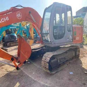 Alta calidad buen rendimiento 90% nuevo Japón usado excavadora Hitachi Ex120 para gran venta - Product Image 1