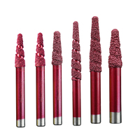 Outil diamanté de brasage multicouche Tête de fraise en bout pour marbre, traitement du granit et mèche de coupe de pierre CNC