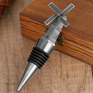 Bouchon de <span class=keywords><strong>vin</strong></span> de <span class=keywords><strong>moulin</strong></span> à <span class=keywords><strong>vent</strong></span> en métal vintage pour Champagne et Prosecco-Accessoires de bar de cuisine, cadeau unique pour homme, mari, petit ami - Product Image 5