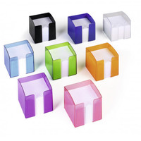 Nouveautés Blocs-notes Cubes Boîtes à Notes Taille Personnalisable 10x10cm Blocs-notes Imprimés Personnalisés Feuilles Détachées Couleur Personnalisée Style Simple et Tendance