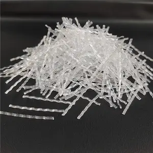 Polypropylene Synthetic Macro Fibers For Growth Concrete In Construction Chemicals